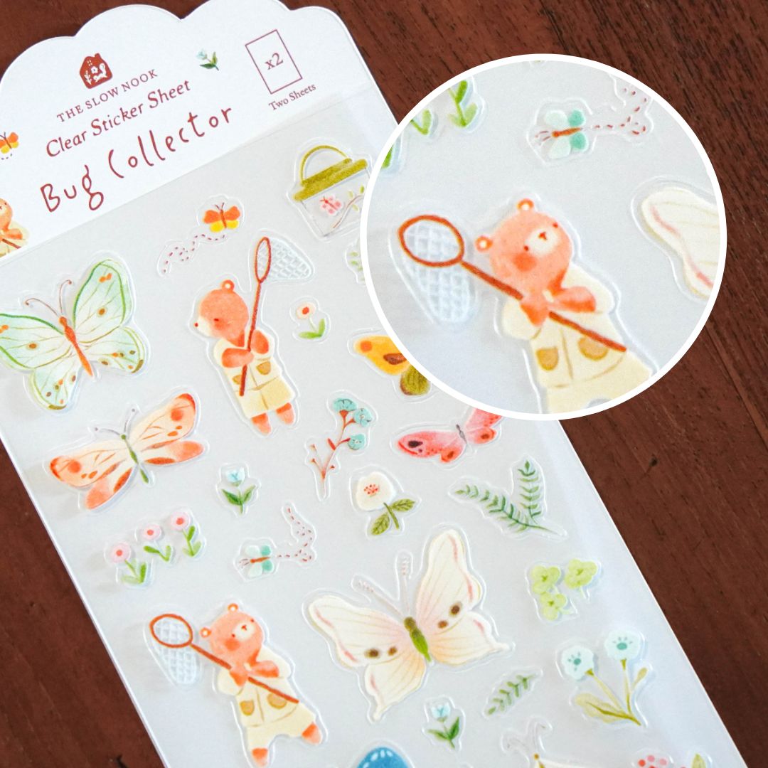 Clear Sticker Sheet (2 Sheets) | Bug Collector