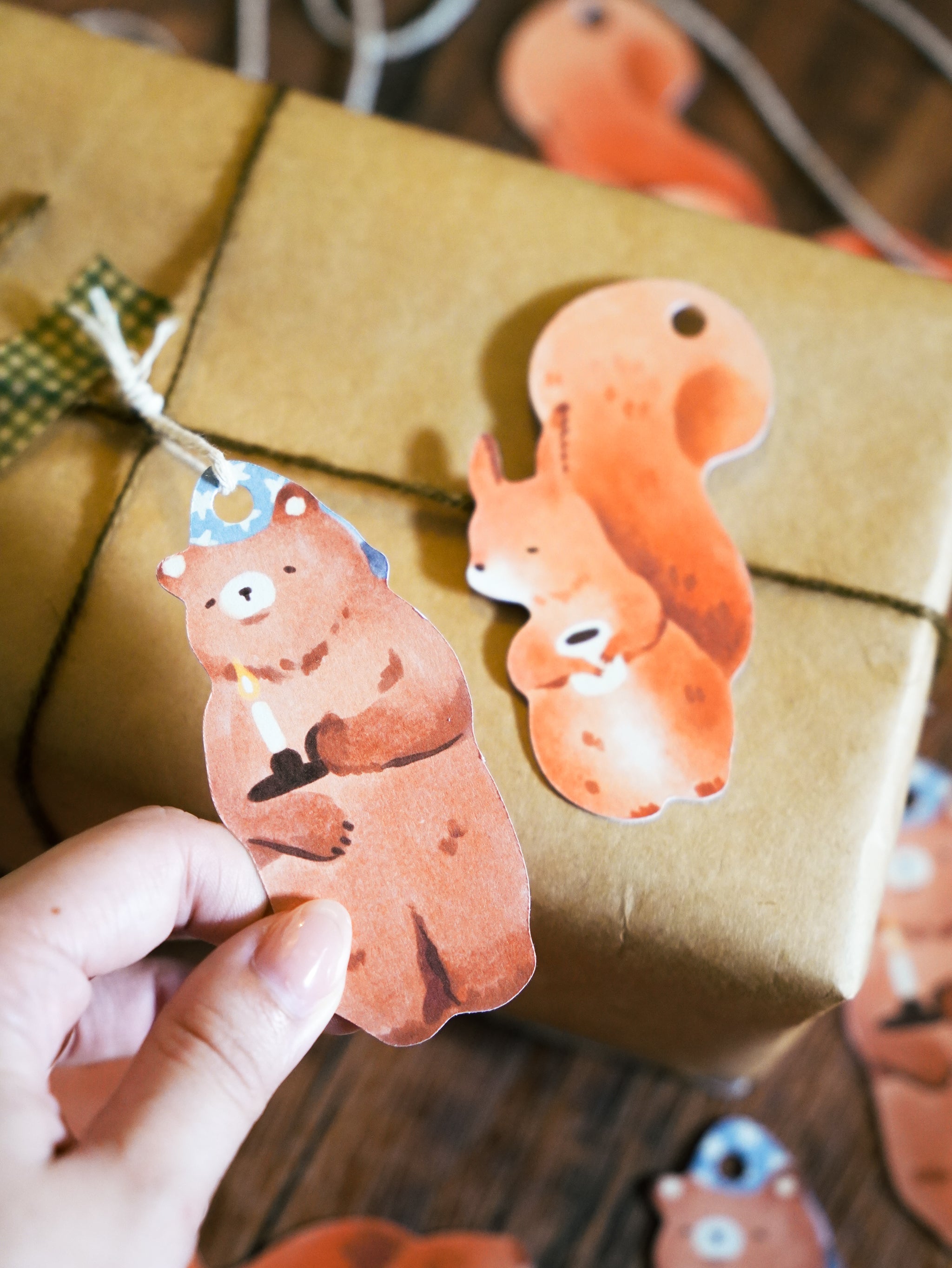 Gift Tag Set | Morning Brew Squirrel