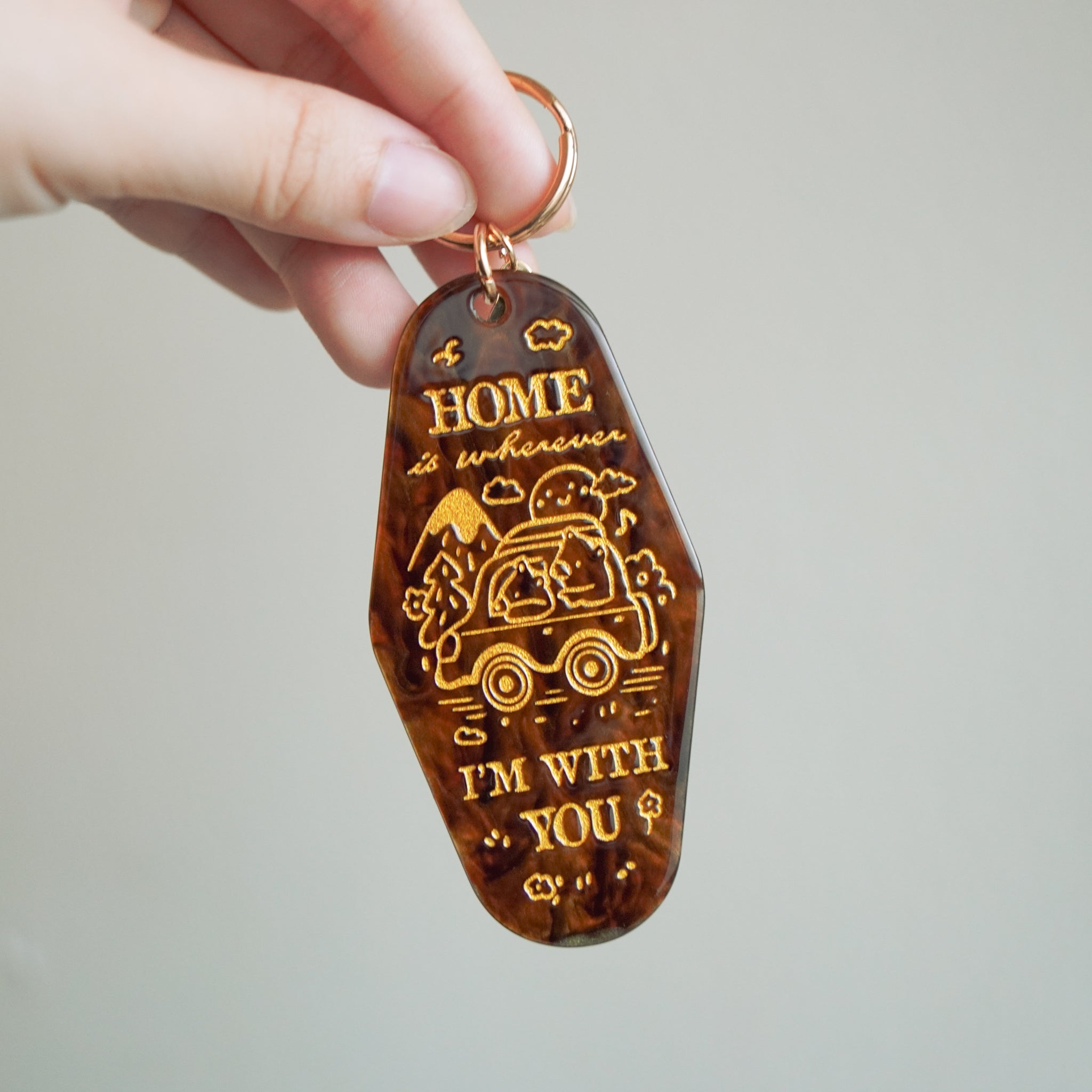 Motel Keyrings | Home is Wherever