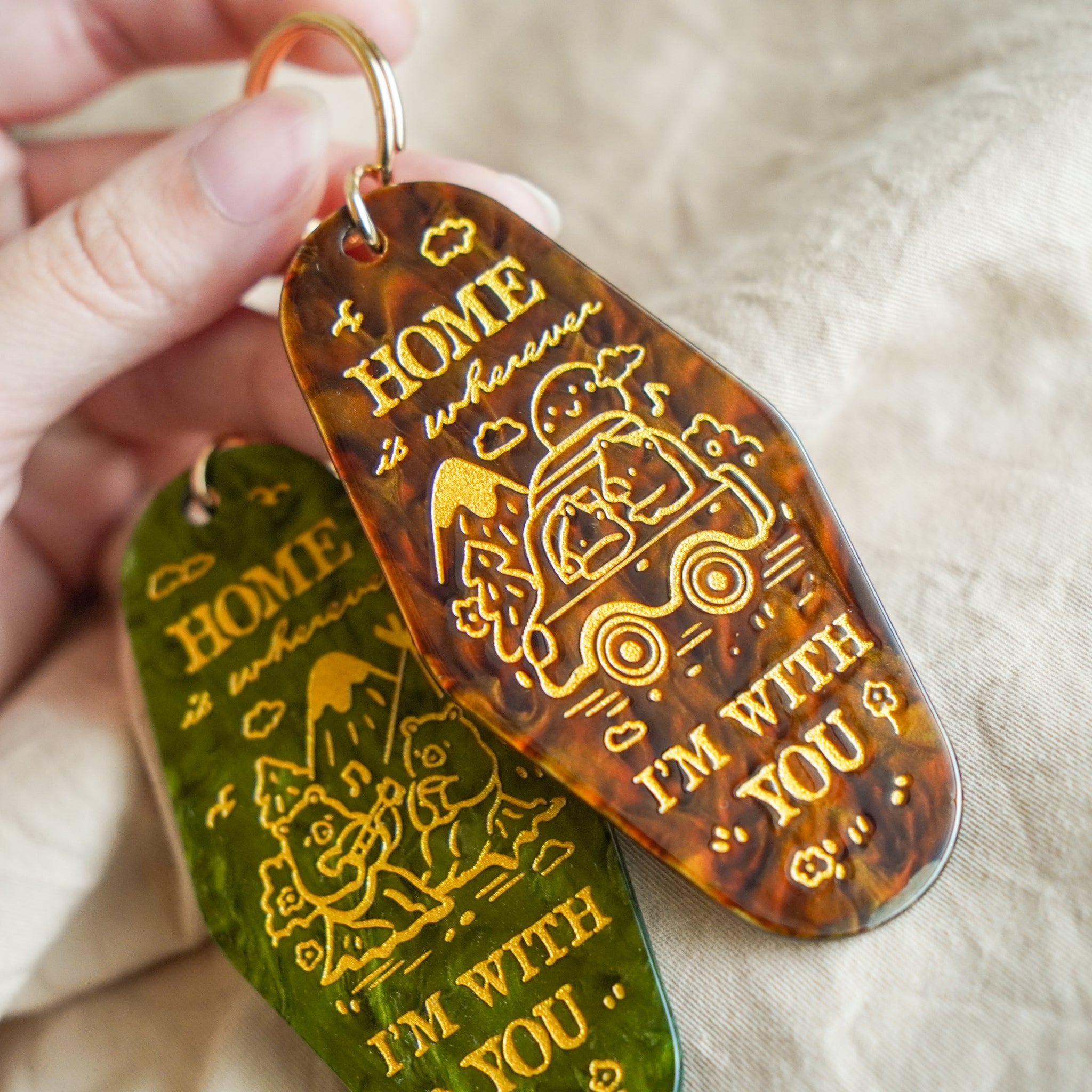Motel Keyrings | Home is Wherever