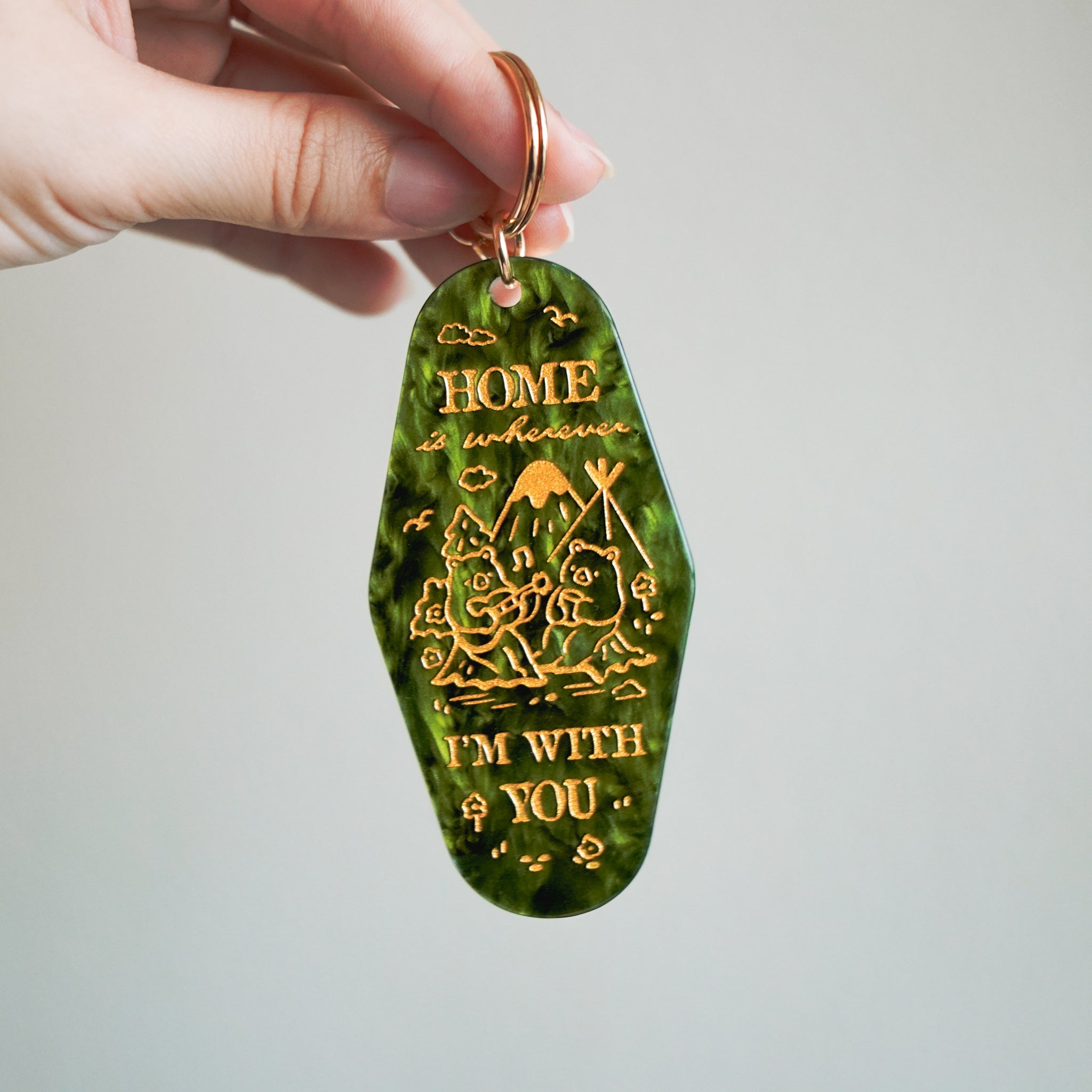 Motel Keyrings | Home is Wherever