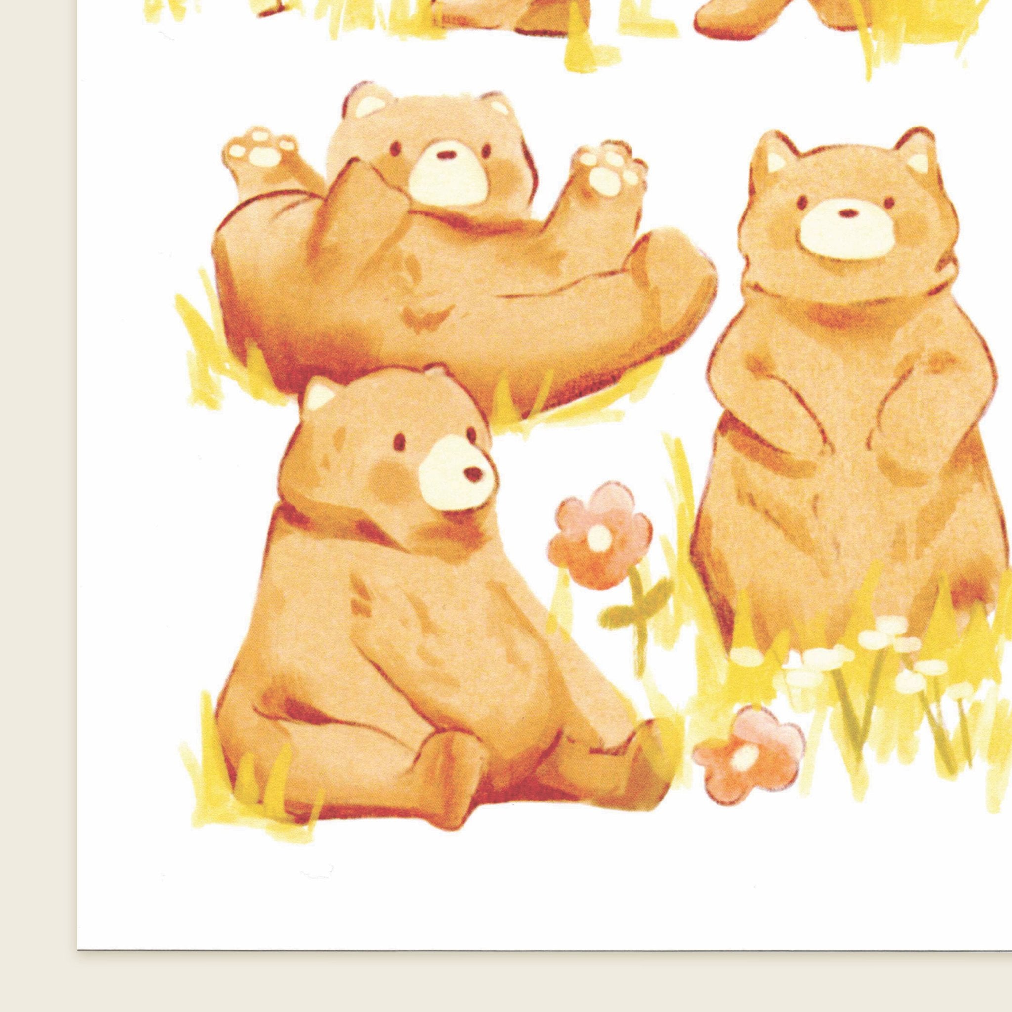 Bear Sketches Art Print | 5 x 7"