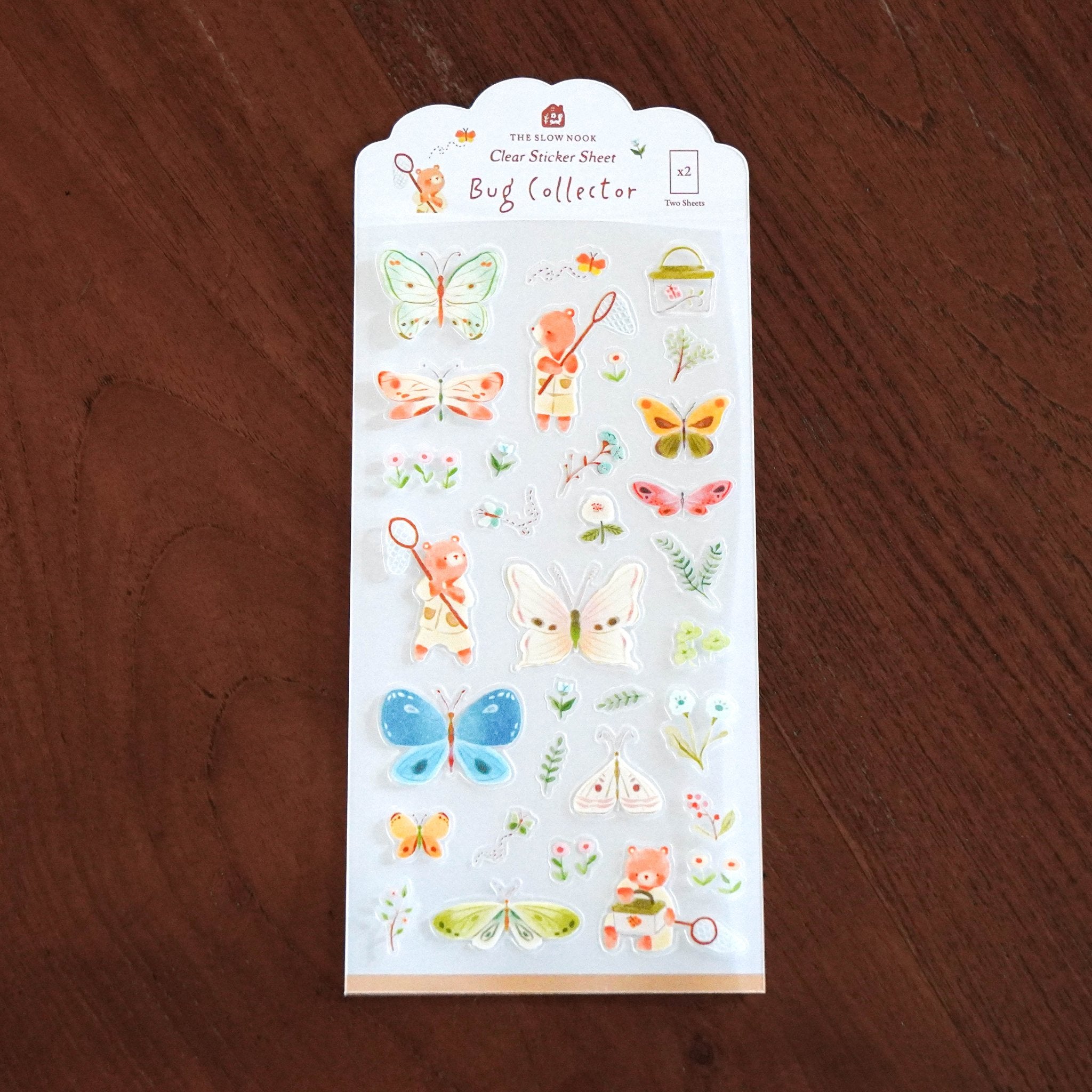 Clear Sticker Sheet (2 Sheets) | Bug Collector