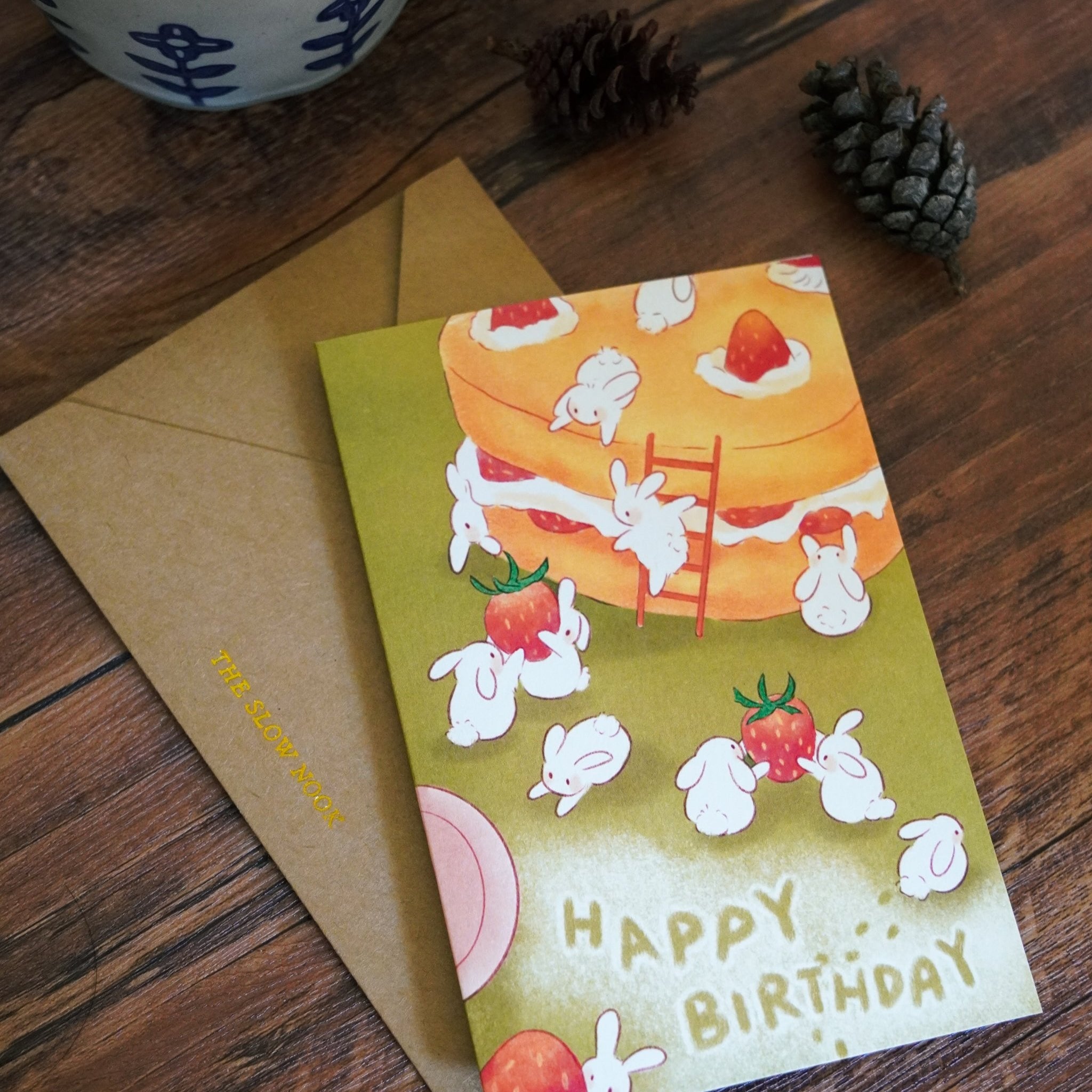 Greeting Card Set | Bunny Birthday Cake