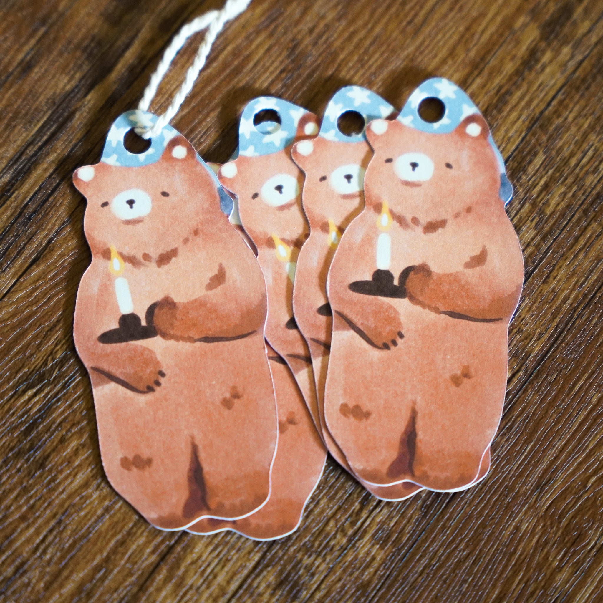 Gift Tag Set | Candlelight Slumber Bear