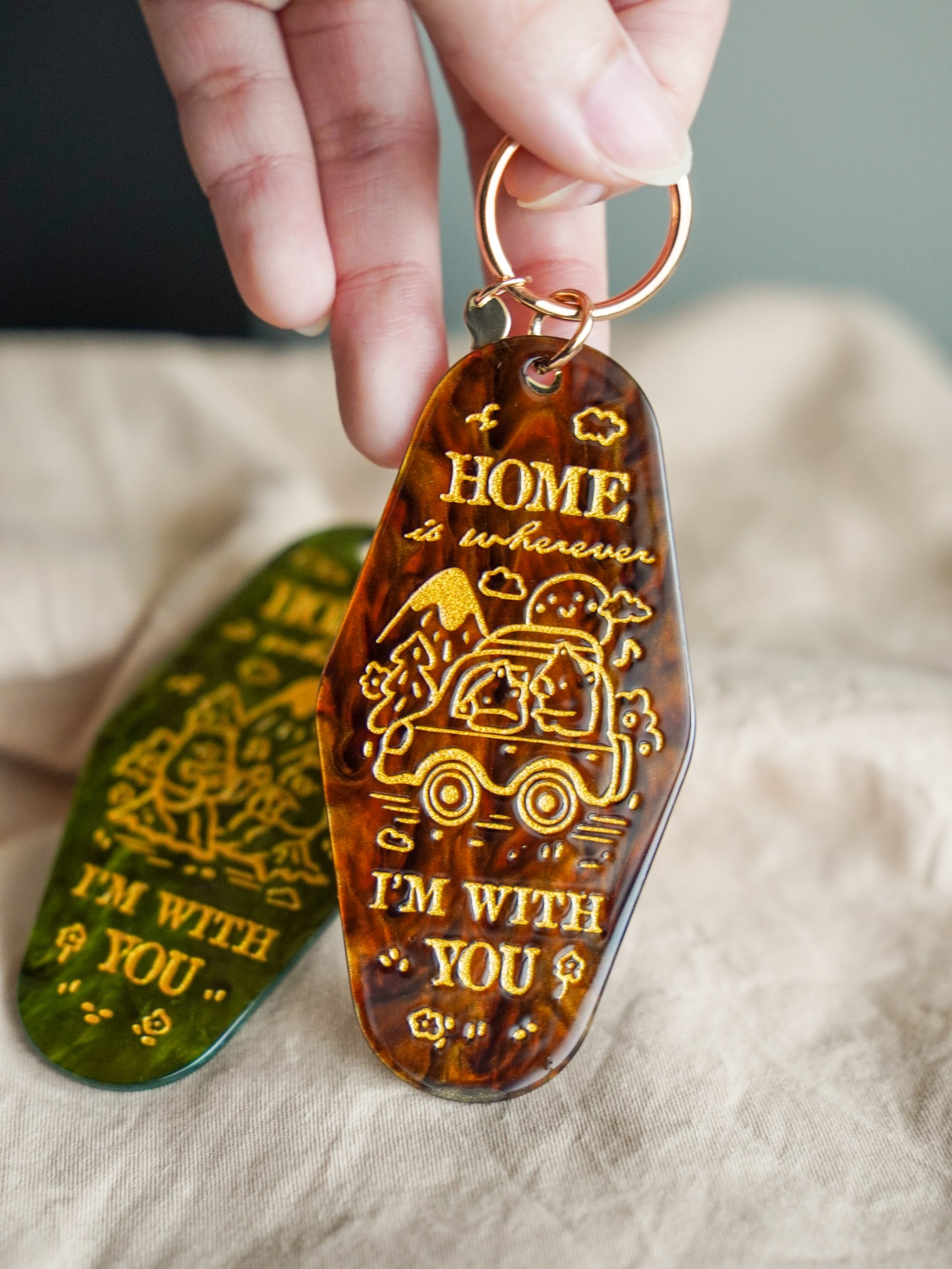 Motel Keyrings | Home is Wherever