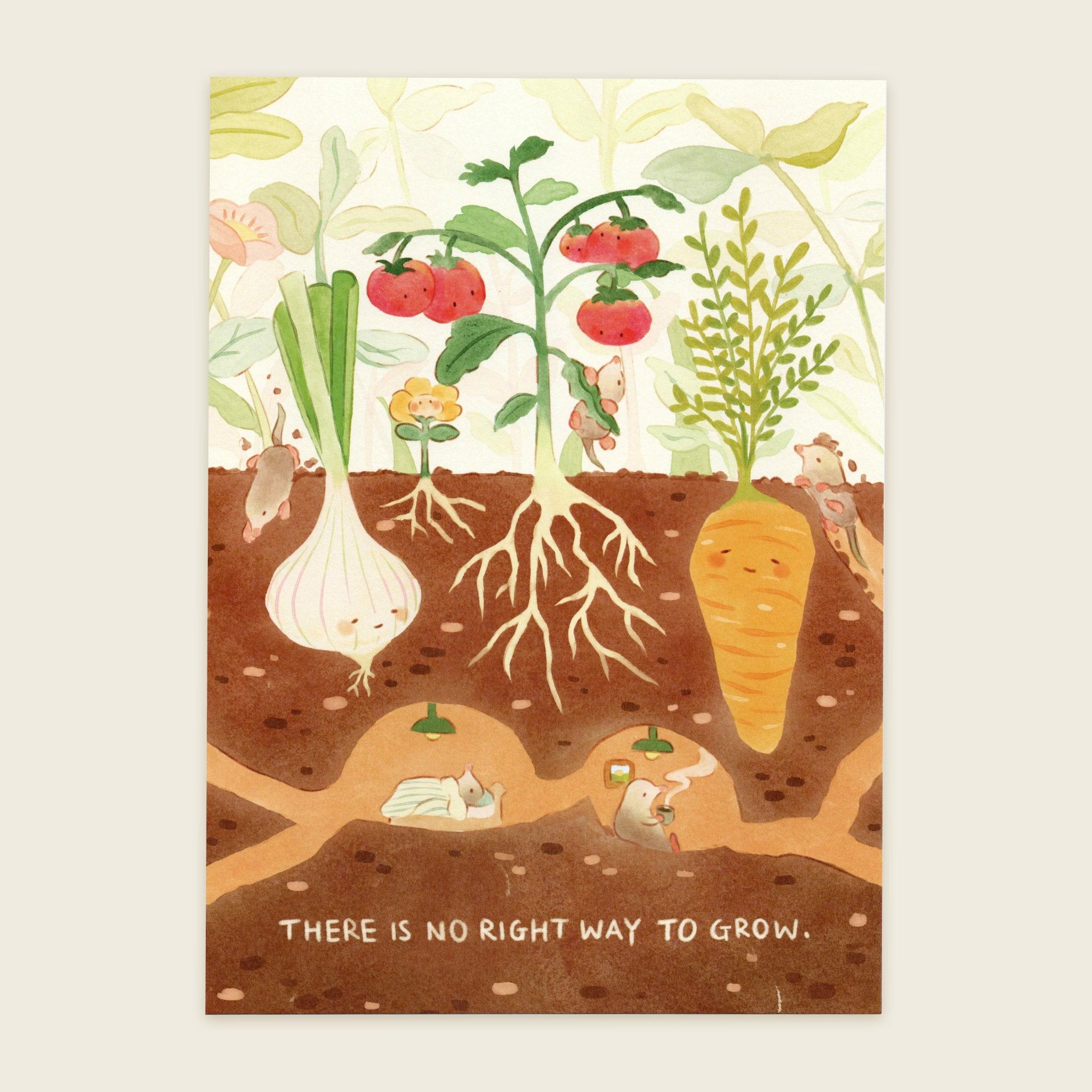 No Right Way To Grow Art Print | 2 Sizes