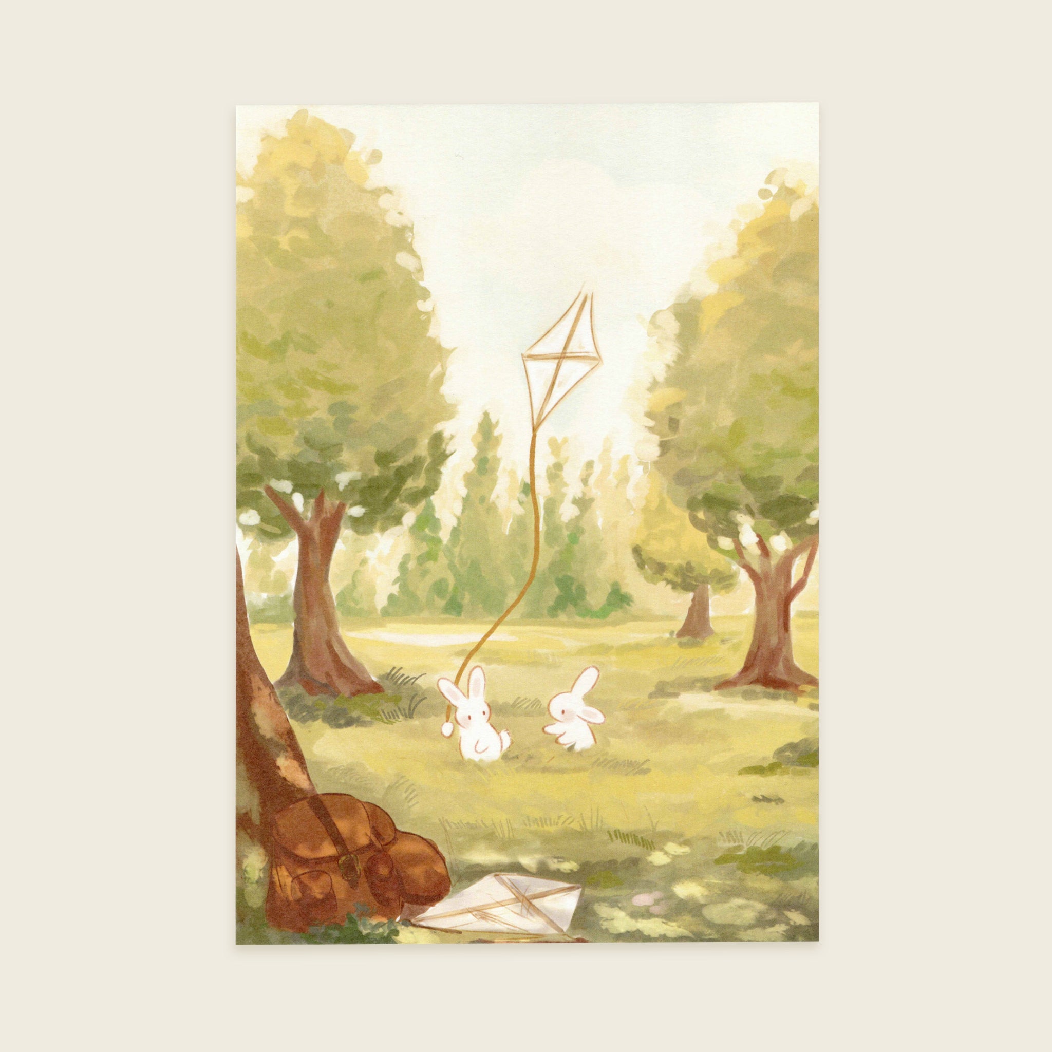 One Windy Day Art Print | A5