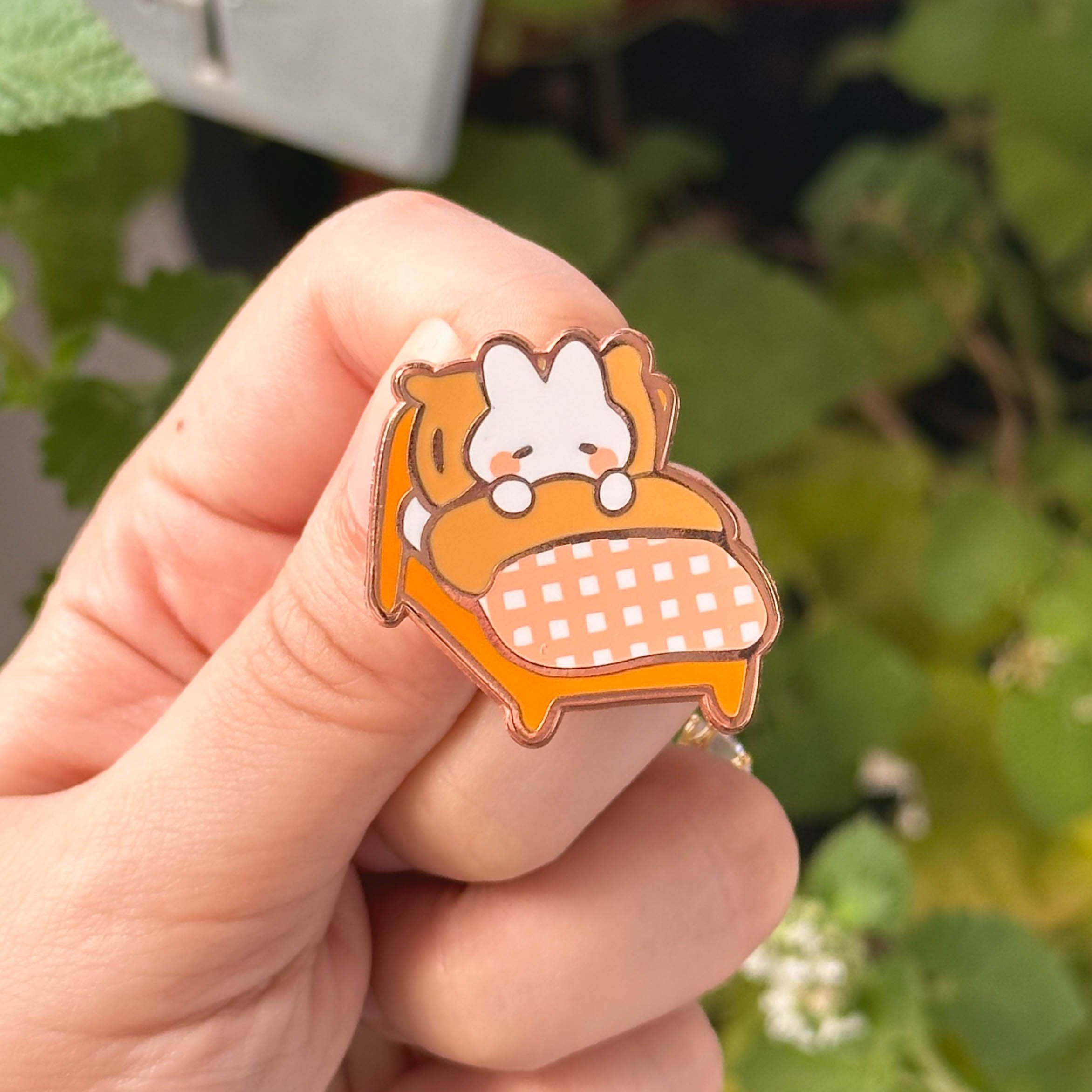 Enamel Pin | Sleepy Bunny