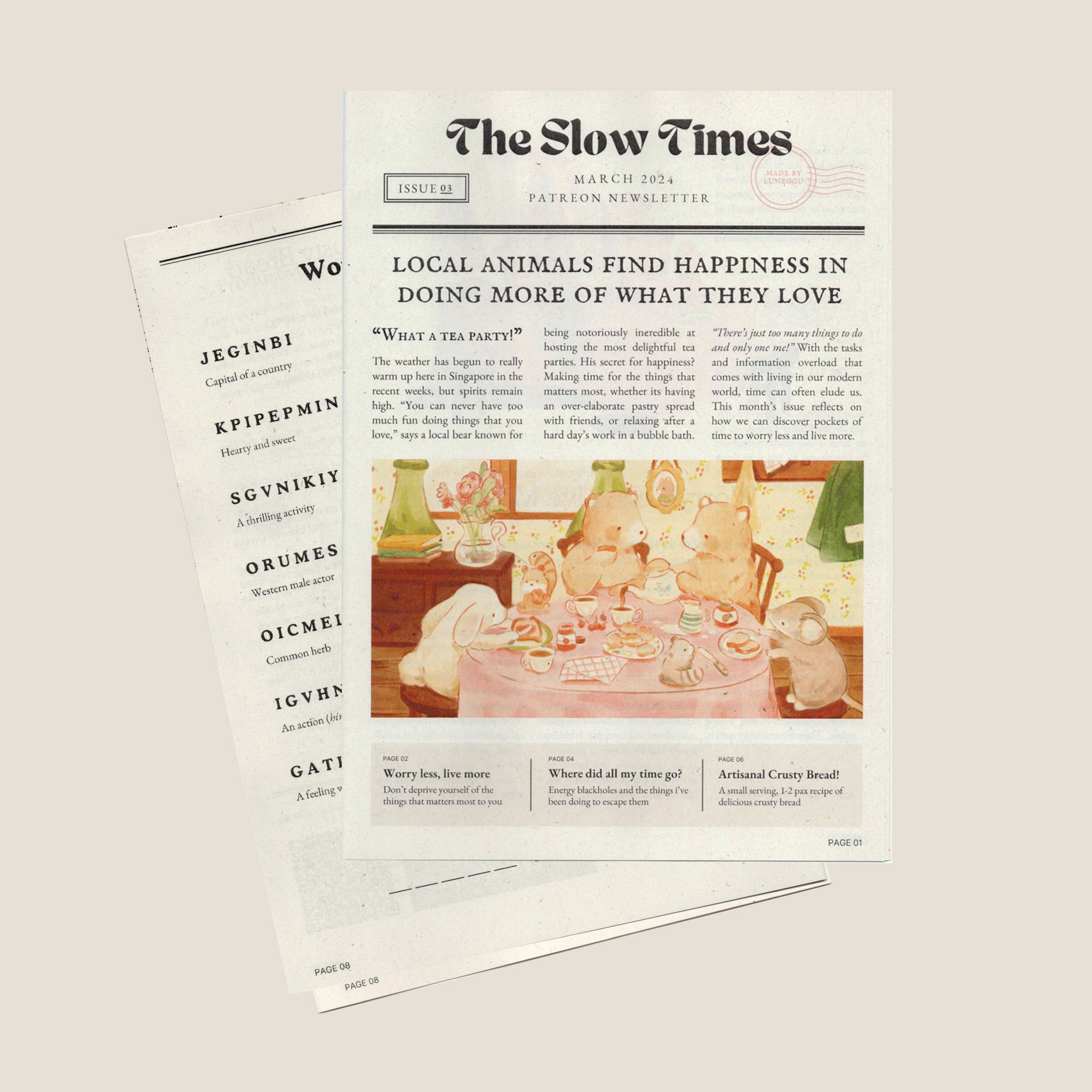 The Slow Times | Issue 03: Doing More Of What You Love
