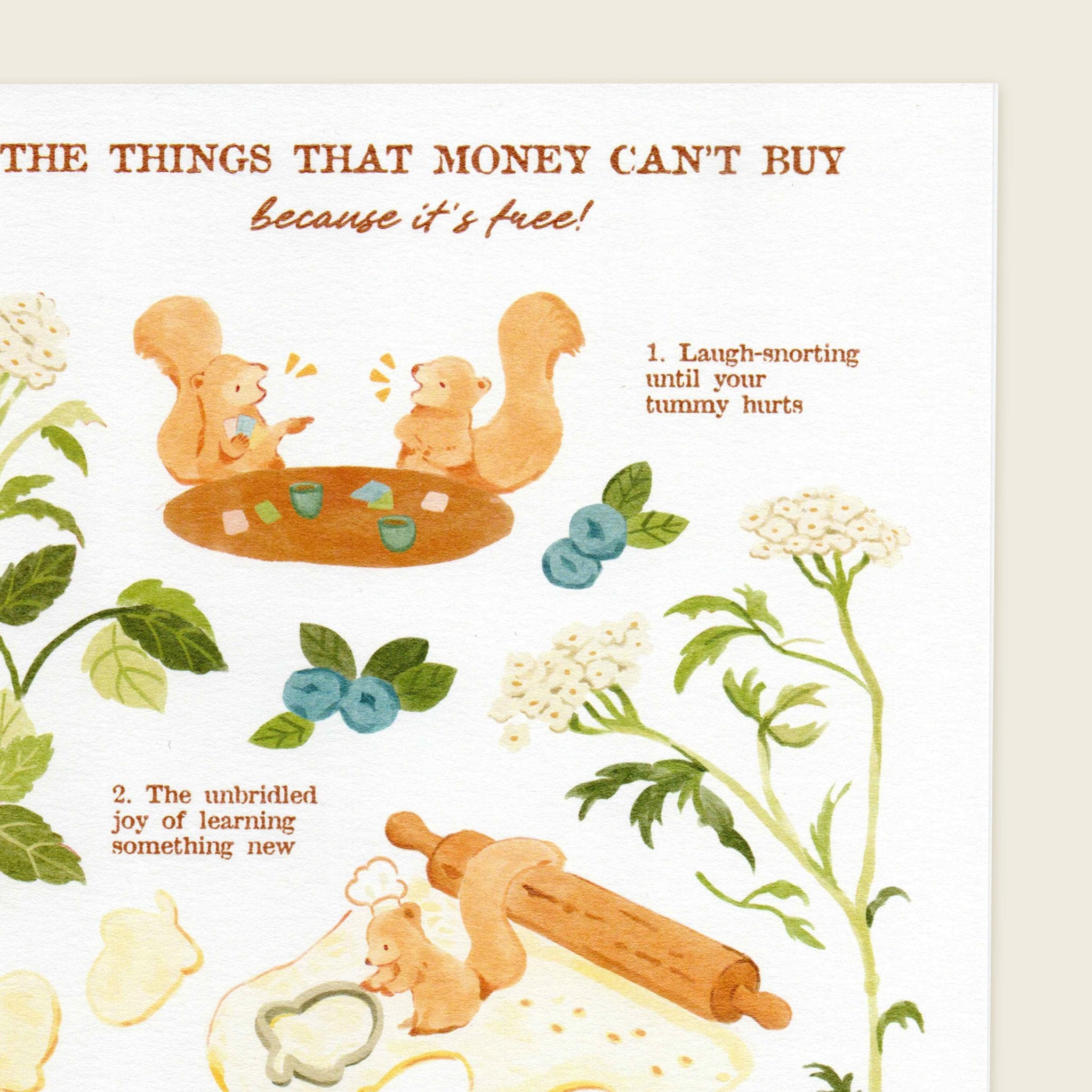 Things Money Can't Buy Art Print | A5