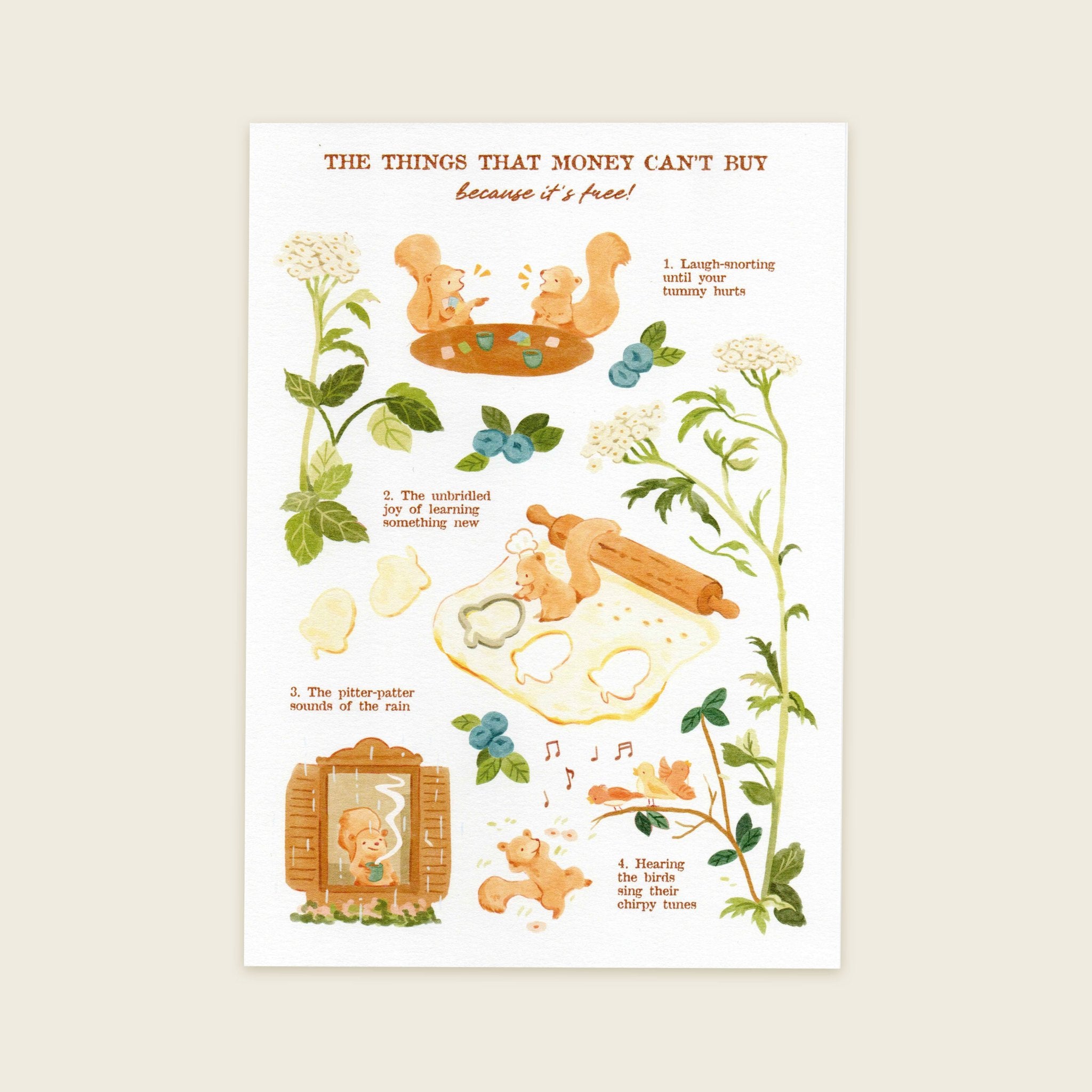 Things Money Can't Buy Art Print | A5