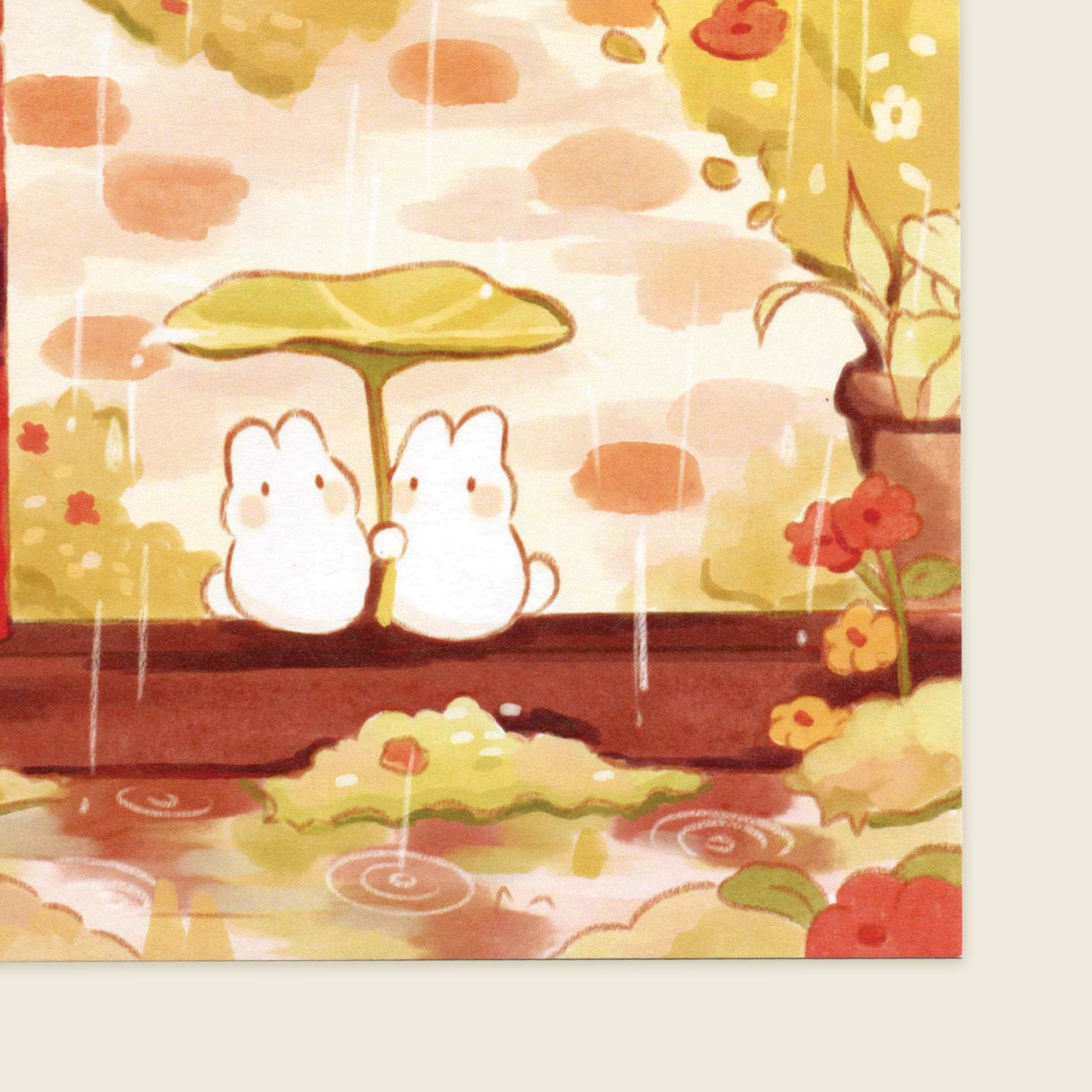 Under The Rain Art Print | 5 x 7"