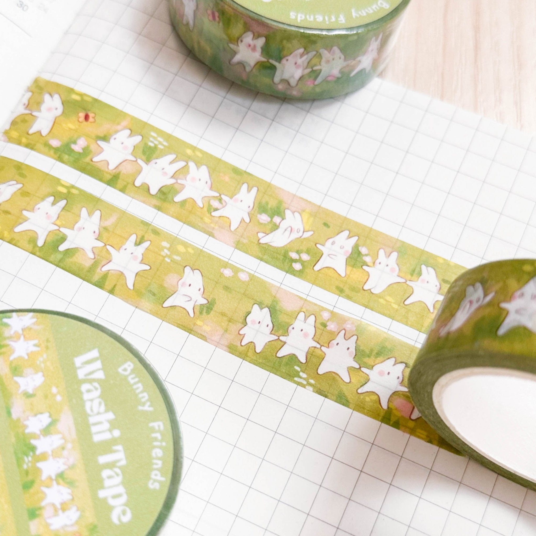 15mm Washi Tape | Bunny Friends