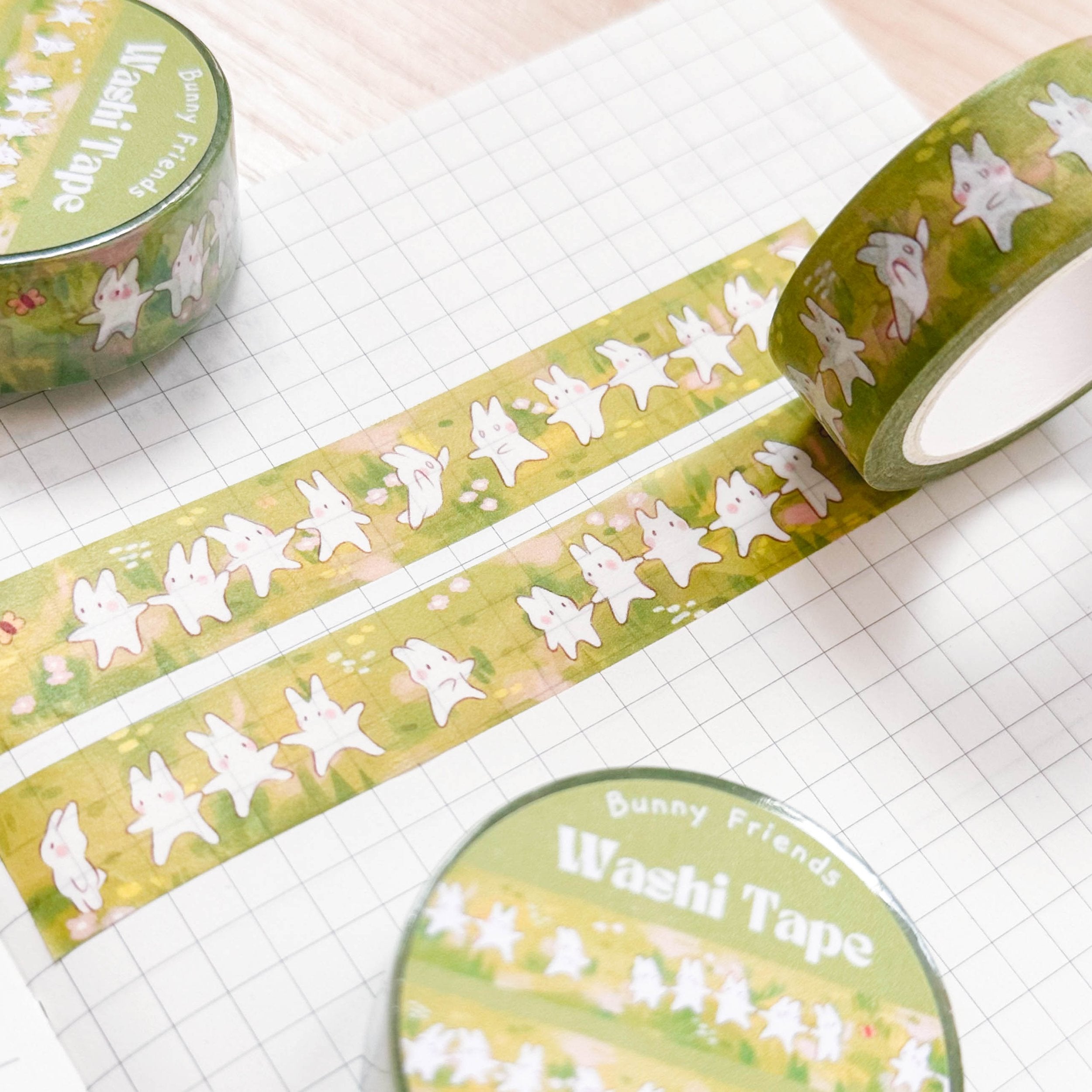 15mm Washi Tape | Bunny Friends
