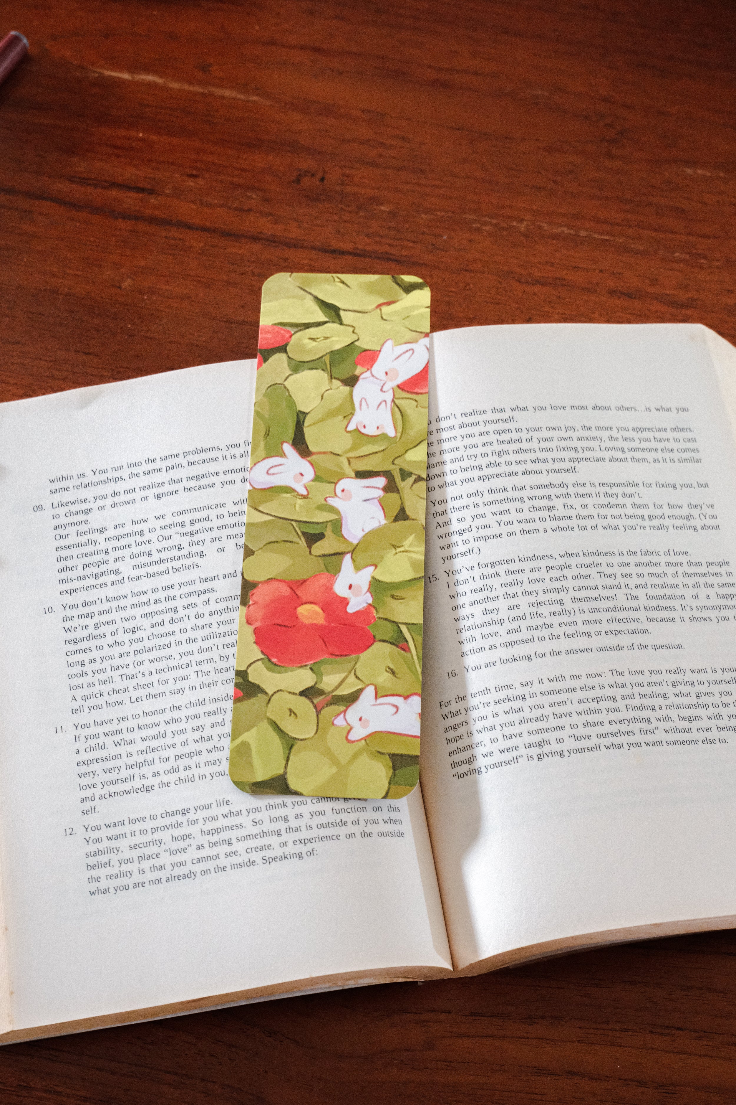 Bookmark | Nasturtium Bunnies