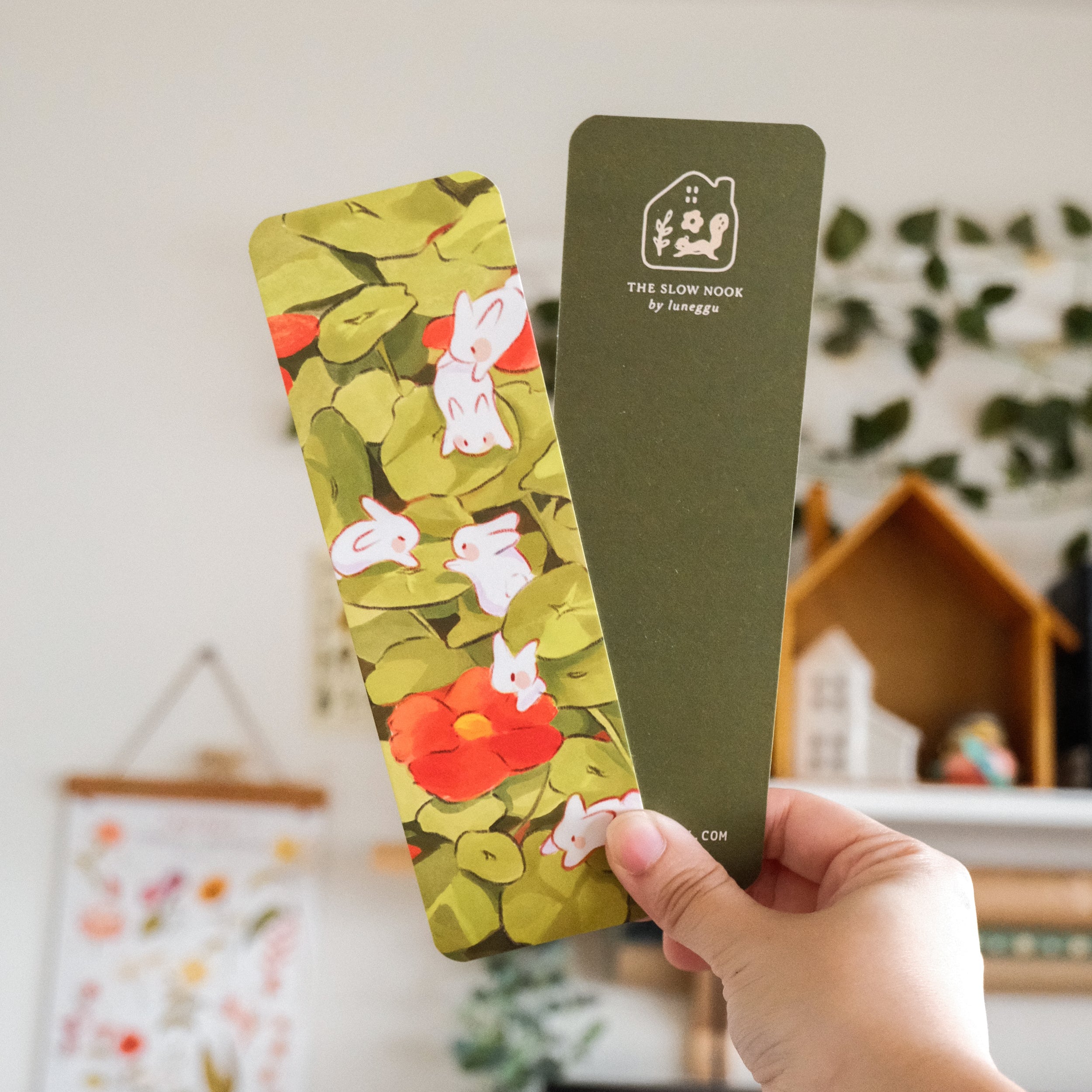 Bookmark | Nasturtium Bunnies