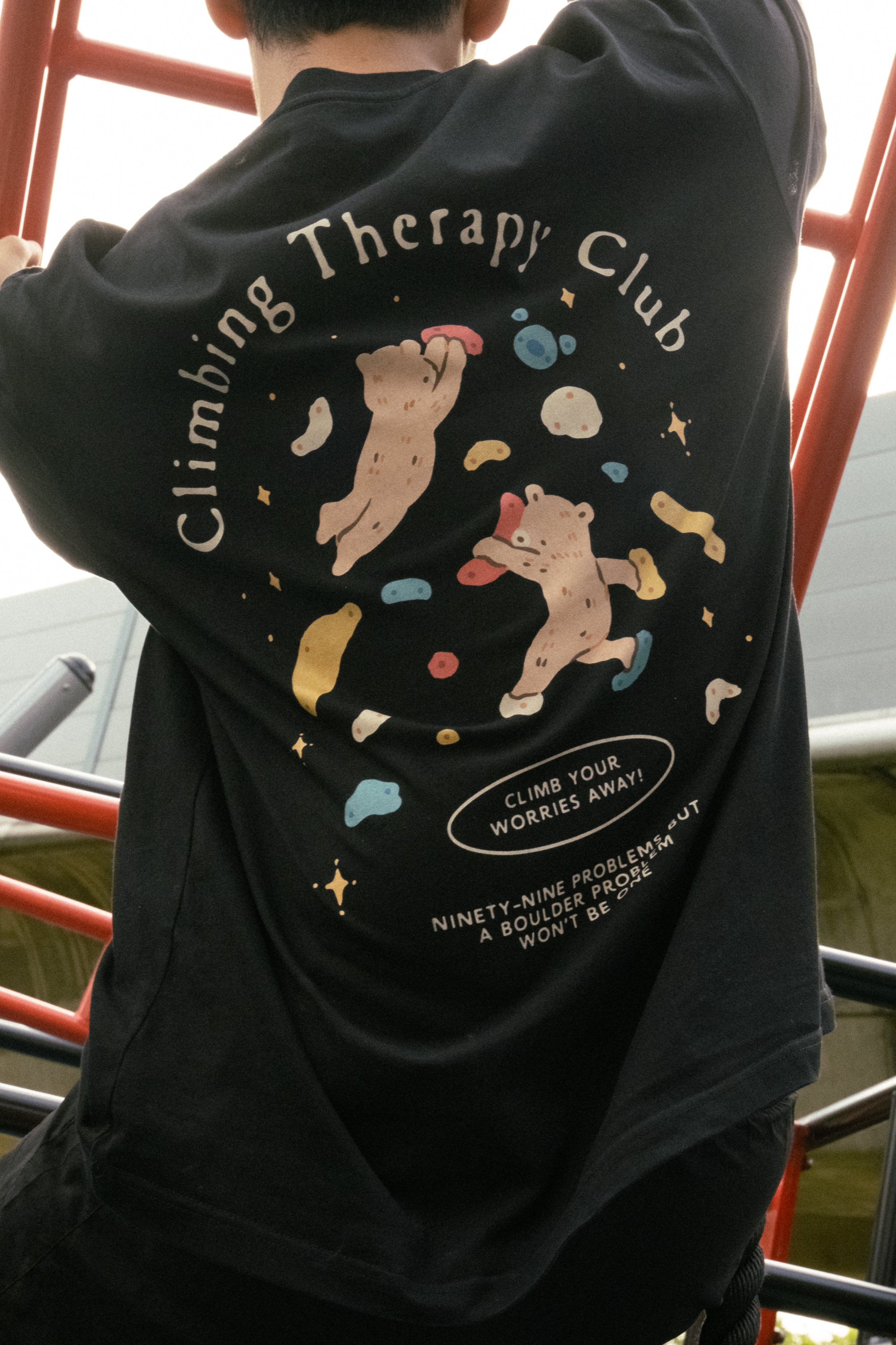 Climbing Therapy Club Oversized Shirt (Coal)