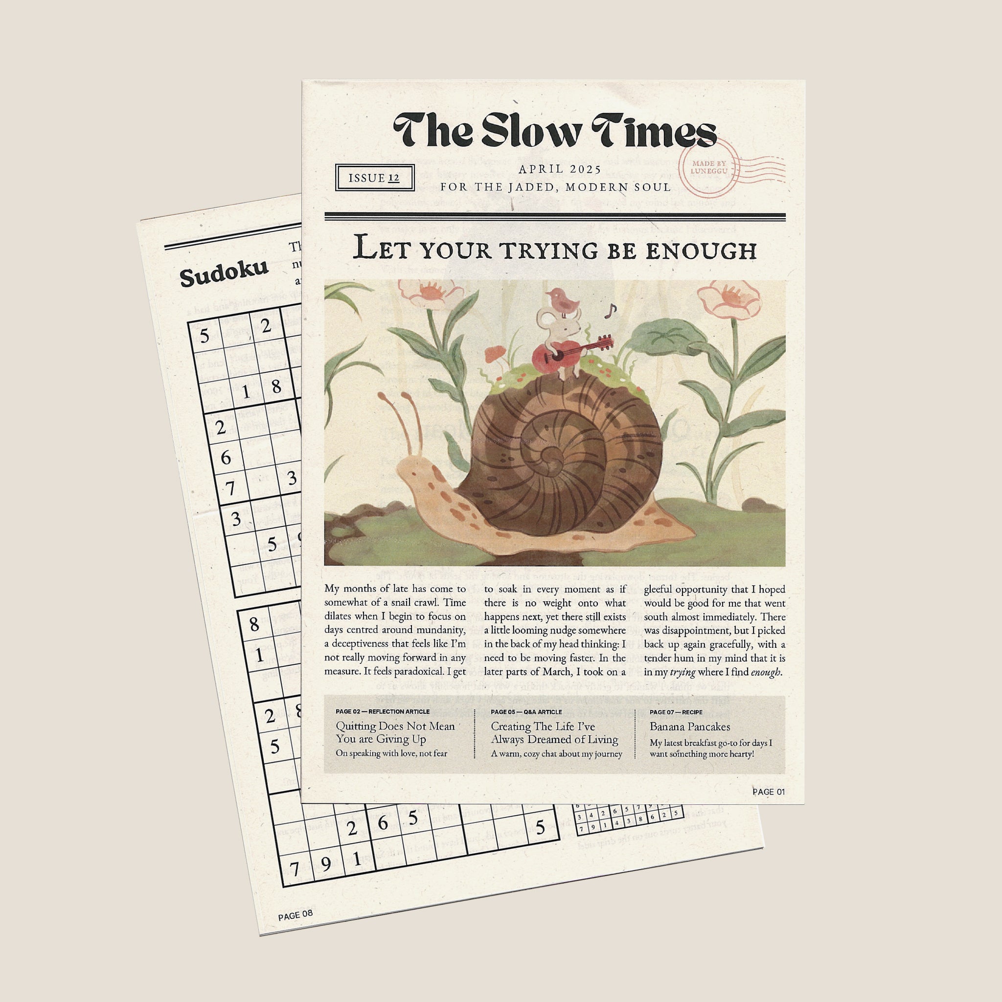 The Slow Times | Issue 12: Let Your Trying Be Enough